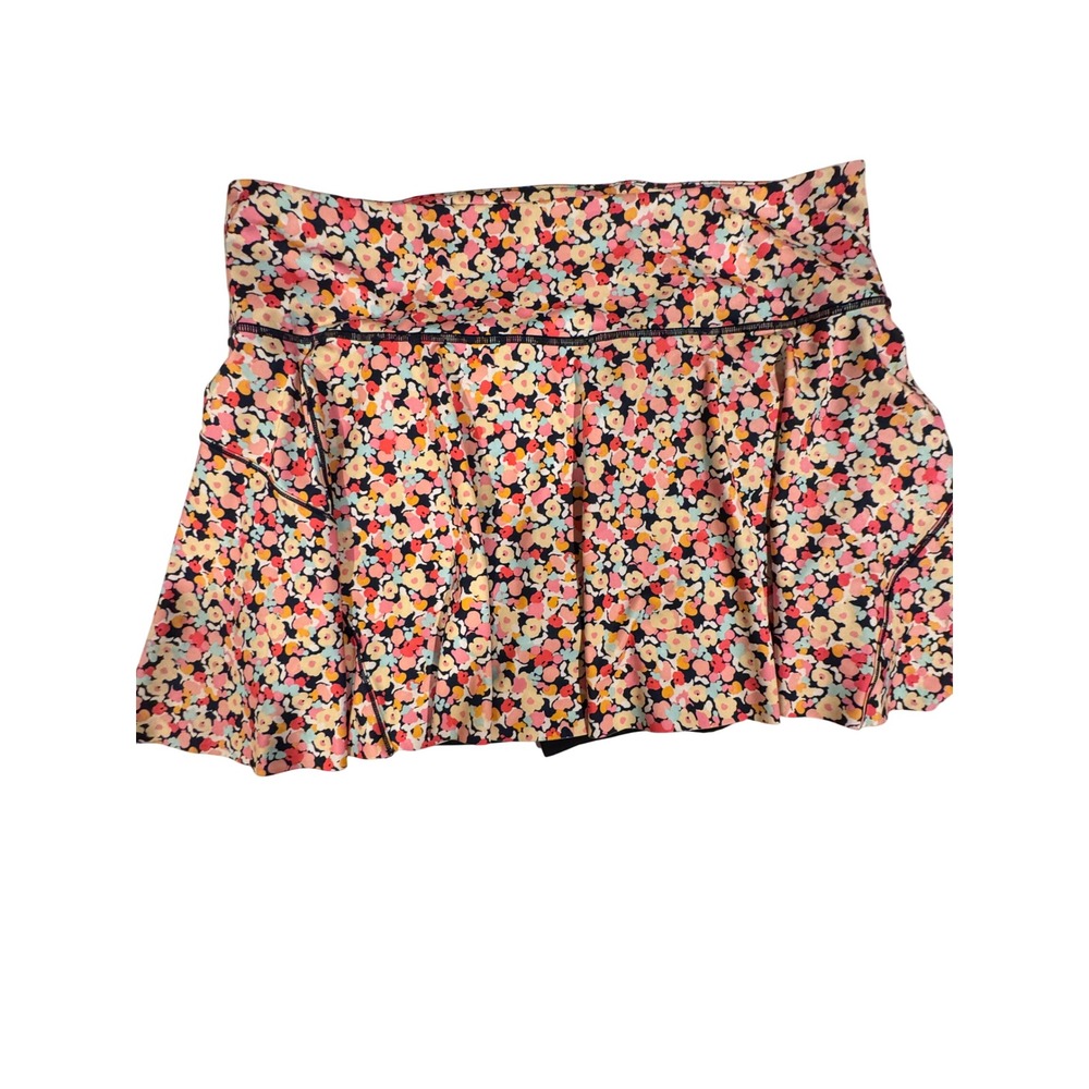 Athleta Ace Printed Tennis Skort 2X Floral Athletic Skirt with Shorts Pockets